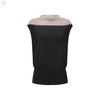 SWAYING 25 Early Spring Hanging Sleeve Colorblock Pullover SW-SW25PS1T03-HEIHUI Black and Gray SW25PS1T03